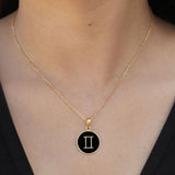 Black Zodiac Necklace for Women