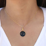 Black Zodiac Necklace for Women
