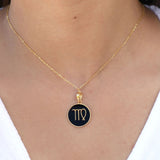 Black Zodiac Necklace for Women