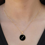 Black Zodiac Necklace for Women