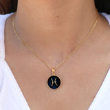 Black Zodiac Necklace for Women