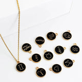 Black Zodiac Necklace for Women