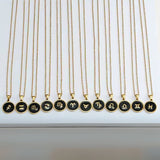 Black Zodiac Necklace for Women